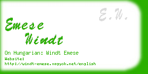 emese windt business card